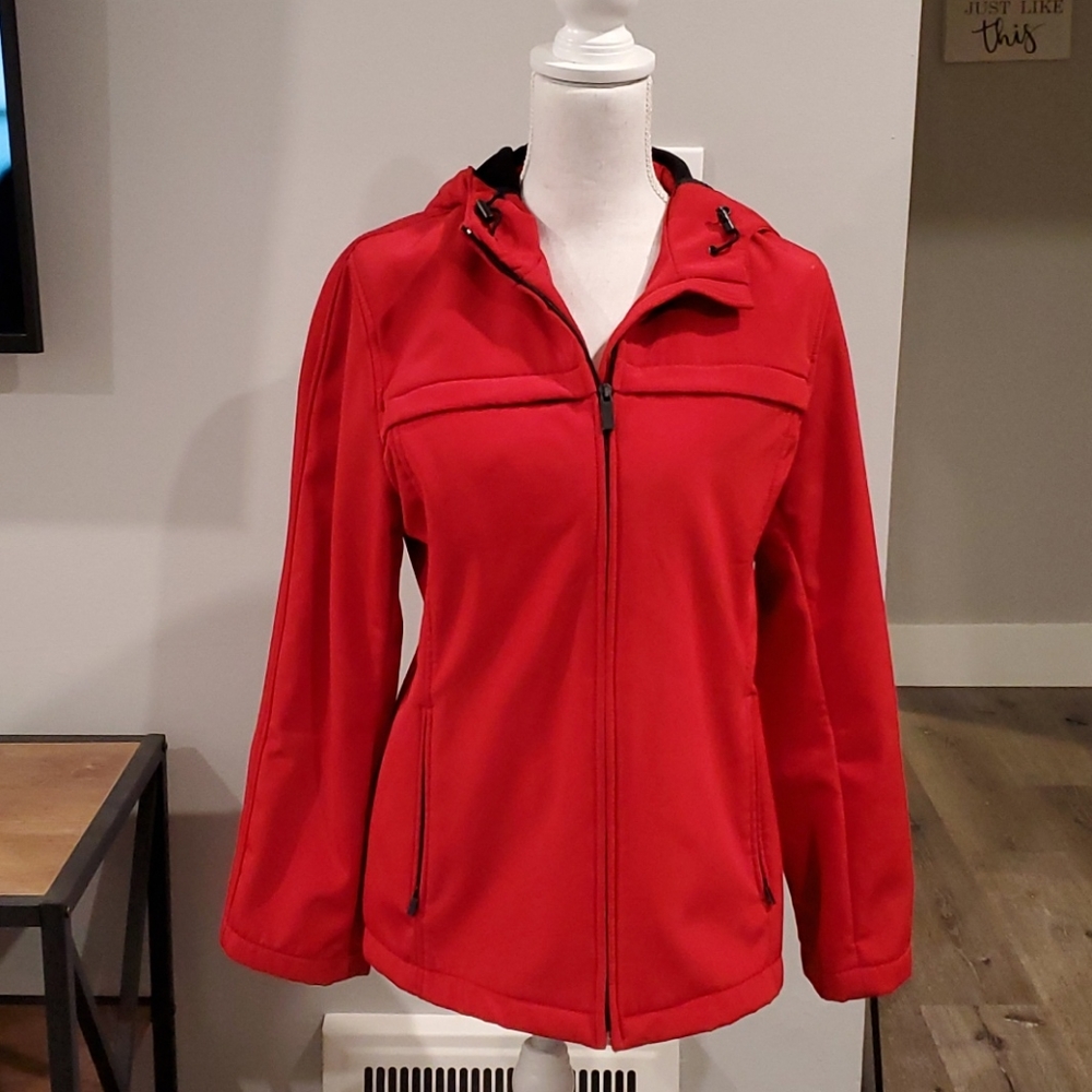 New York And Company Slick Red Winter Coat
